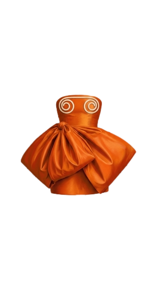 Orange Shiffon