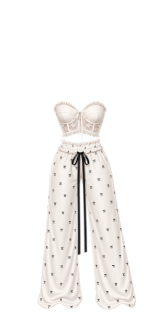 Velvet Bow Pajamas