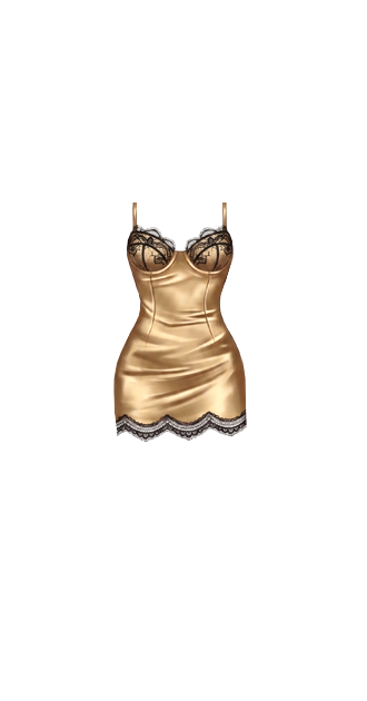 Vixen Gold Corset Dress