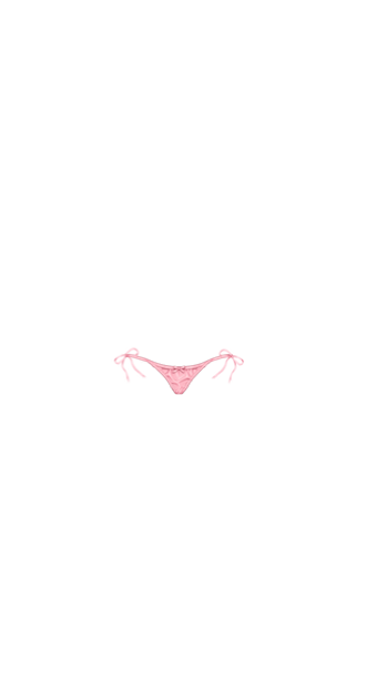 Light Pink Bow Thong