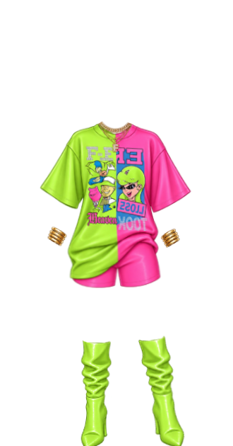 Neon Pop Cartoon