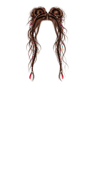 Boho Stardust Buns