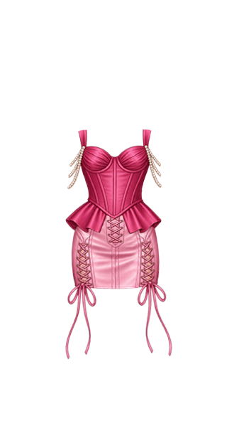Satin Laced Corset