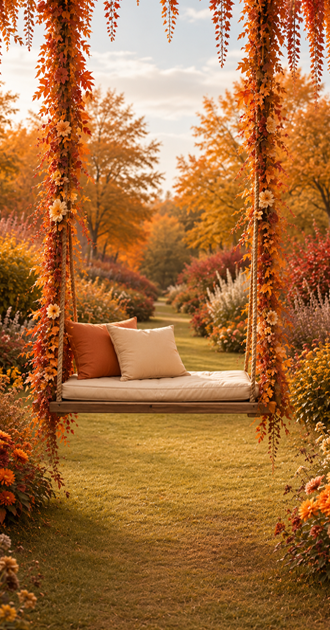 Autumn Garden Swing