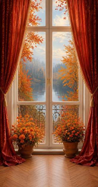 Fancy Autumn Window