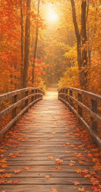 Pastel Autumn Bridge