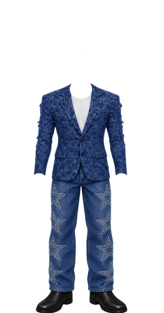 Cosmic Cowboy Denim Blazer