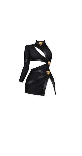 Versace Medusa Cut-Out Draped Set