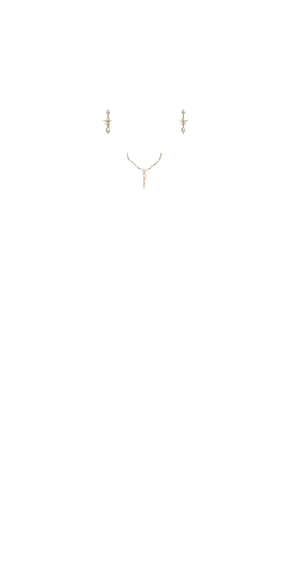 pearl earring and necklace