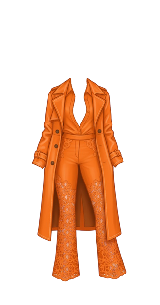 Gigi Hadid Orange Jumpsuit