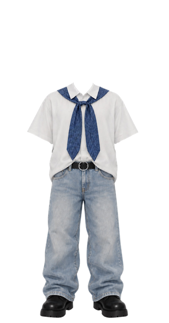Eden Plaid Necktie Shirt