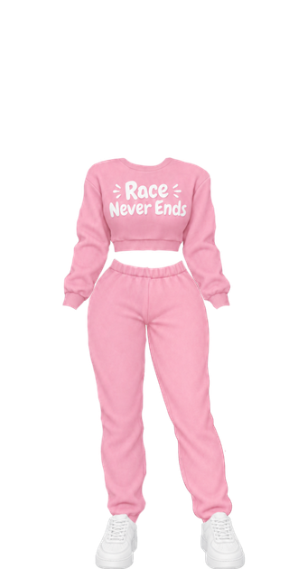 Race Never Ends Fem Bubblegum Pink