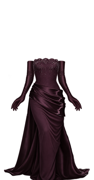 Deep Purple Ball Gown (anti skin)