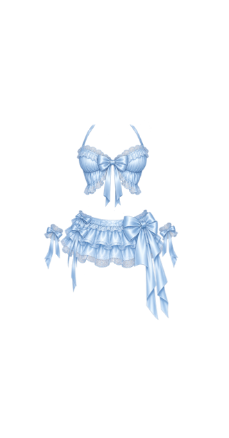 Baby Blue Bow Set