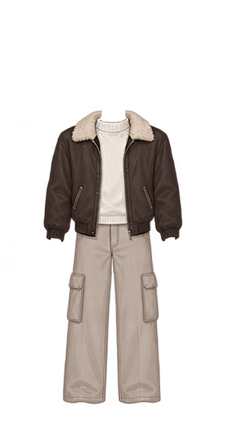 Shearling and Cargo Set