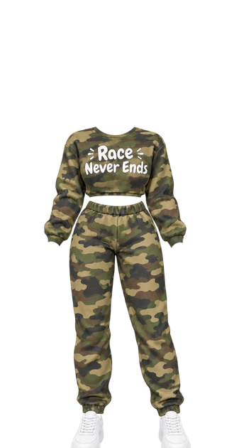 Race Never Ends Fem Camo