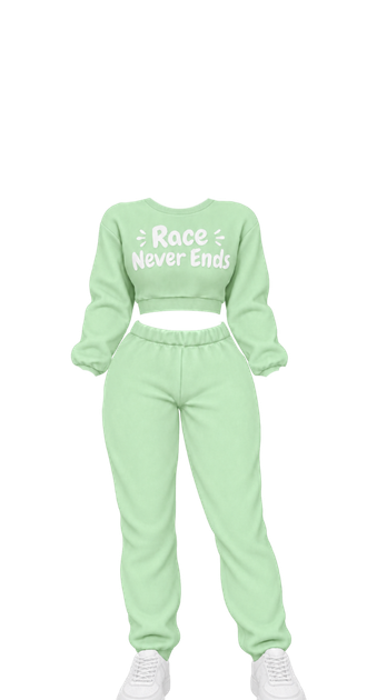 Race Never Ends Fem Lily Green