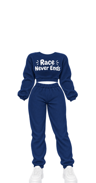 Race Never Ends Fem Navy Blue