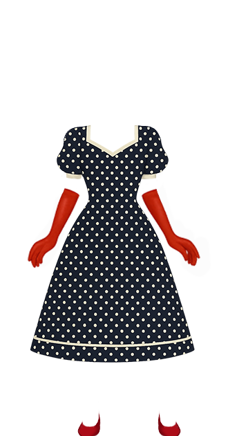 1940s Silhouette Dress