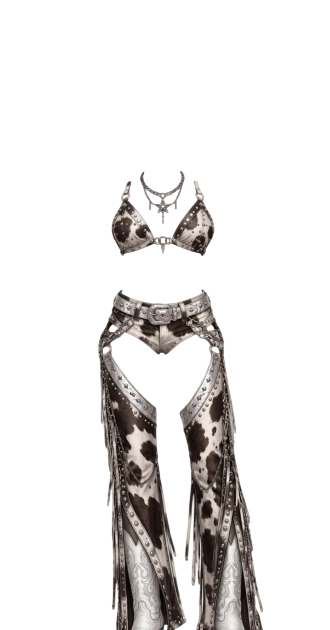 Rancher Cowgirl Country Cow 3