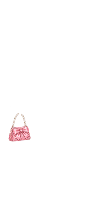 Sparkly Bow Purse (Left)