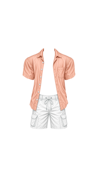 Pastel Orange Beach Wear