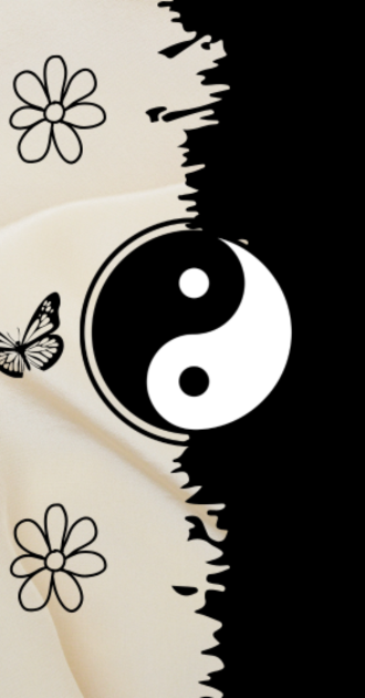 Yin and Yang Background -Simple