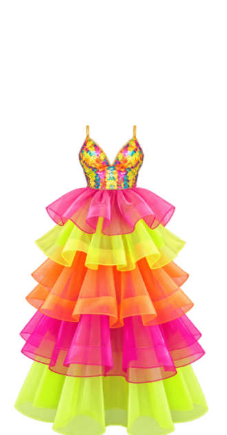 Sunset Sorbet Gown