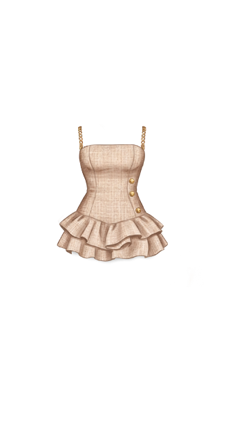 Chic Ruffled Mini Dress