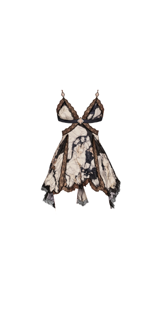 Cavalli Marbled-Print Dress