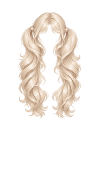 Blonde pigtails