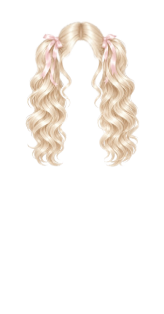 Blonde coquette pigtails