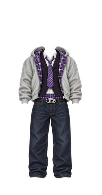 Purple Layered Y2K