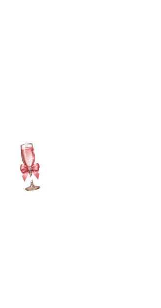 Pink Champagne Flute