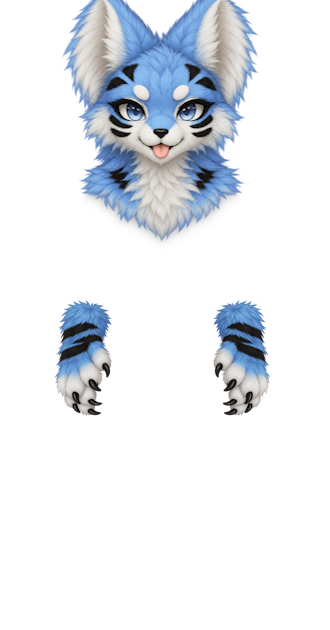 Blue Tiger Furry