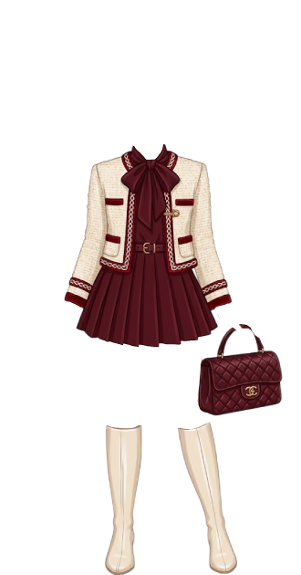 Cream & Burgundy Fall