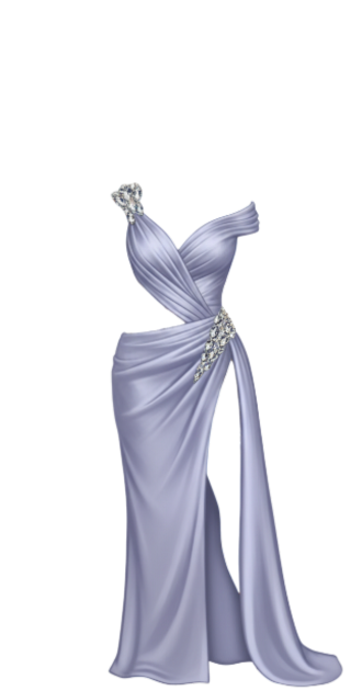 Lavender Slit Gown