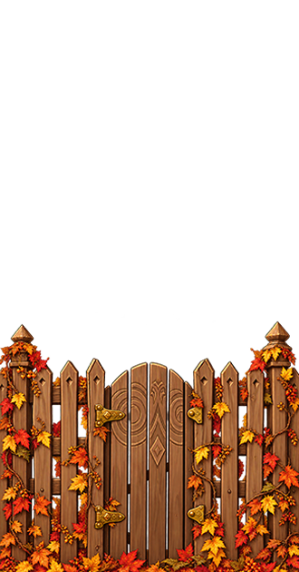 Autumn Fence Foreground