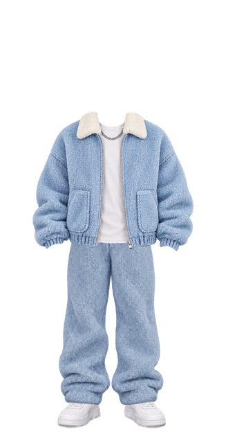 Globe Mens Sky Blue Sherpa Set