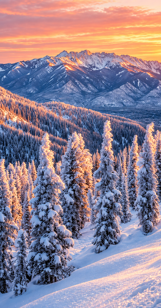 Pine Tree Snow Forest