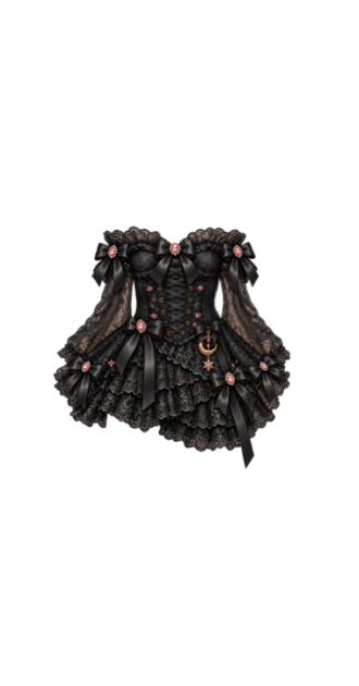 Halloween Costume - Black/Pink Witch Dress
