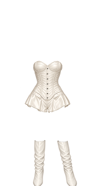 Off Campus Bunny Corset Set