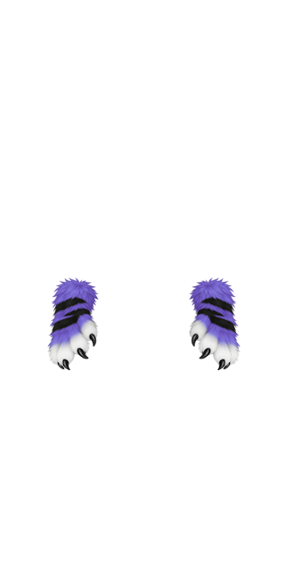 Purple Furry Paws