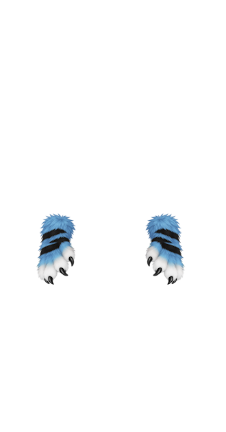 Blue Furry Paws
