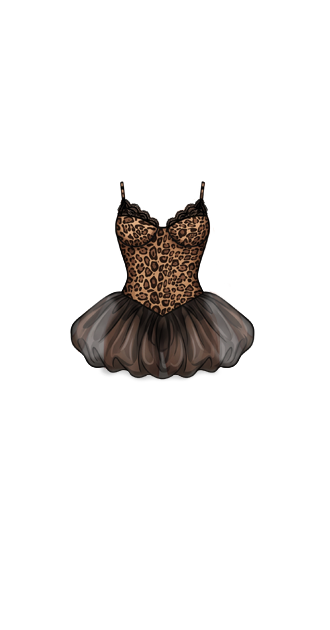 Cheetah Ballet Dress