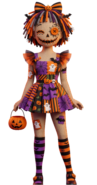 Emilia Rag Doll Halloween