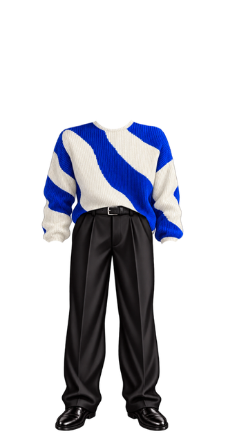 Globe Cobalt Blue Wavy