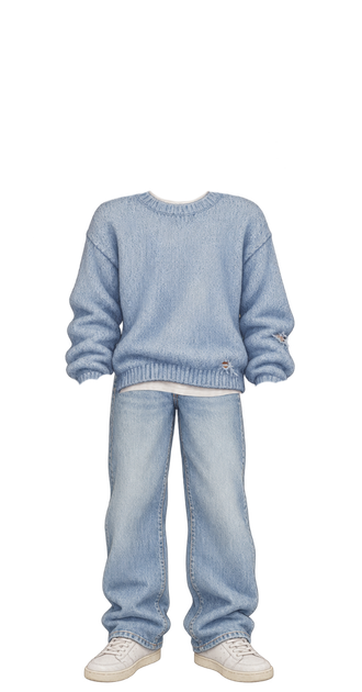 Globe Mens Baby Blue Thrifted Set