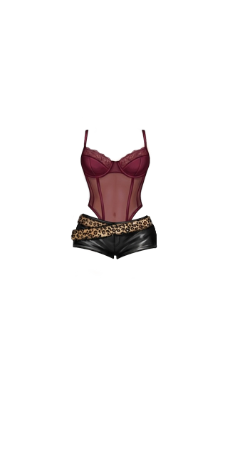 Burgundy Wild Instinct Set