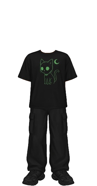 Cute Green Cat